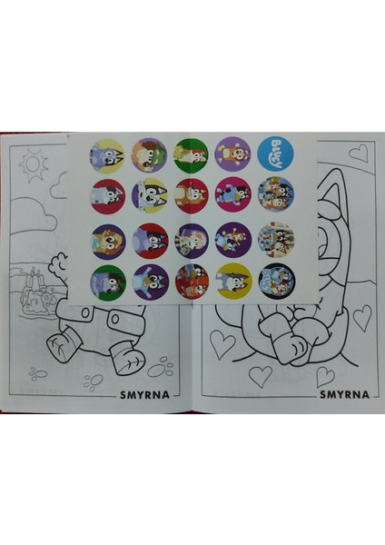 4 Adet Stickerli Boyama Kitabı ve 12 Li Tüp Kuru Boya Kalemi (Stitchb/blueyb/prensesler/tweety) fiyatları