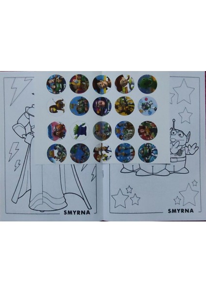 4 Adet Stickerli Boyama Kitabı ve 12 Li Tüp Kuru Boya Kalemi (Minecraft/madagaskar/toy S./süngerbob) fiyatları