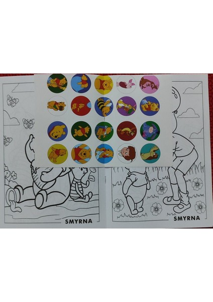 4 Adet Stickerli Boyama Kitabı ve 12 Li Tüp Kuru Boya Kalemi (Masha/lol/winnie/tweety) fırsatları