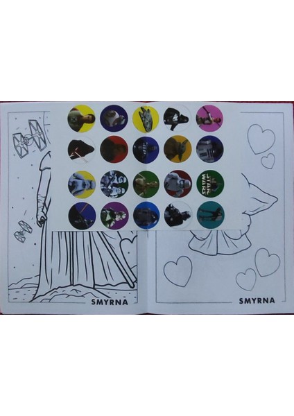 4 Adet Stickerli Boyama Kitabı ve 12 Li Tüp Kuru Boya Kalemi (Starwars/örümcek A./transformens/as.k) fırsatları
