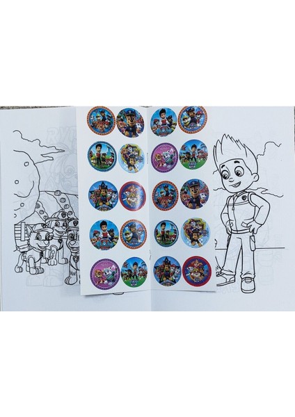 4 Adet Stickerli Boyama Kitabı ve 12 Li Tüp Kuru Boya Kalemi (Pawpatrol/s.khrmanlr/toystory/labubu) fiyatları