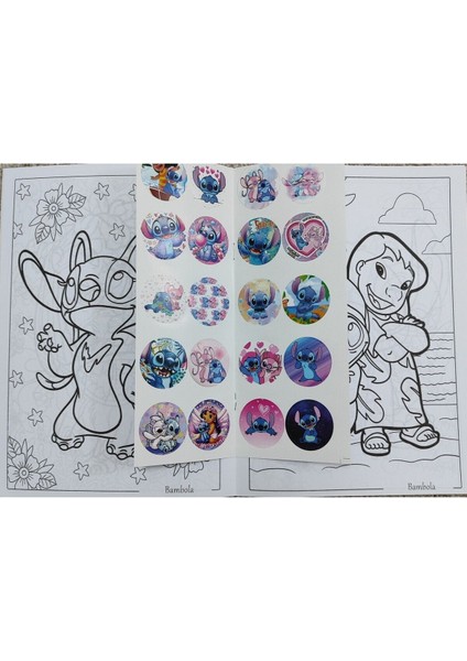 4 Adet Stickerli Boyama Kitabı ve 12 Li Tüp Kuru Boya Kalemi (Frozen/frozen2/stitch/kuromib) fiyatları