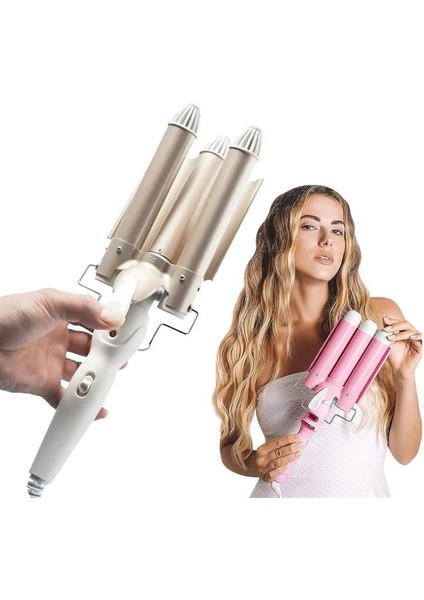 Premio T-0042 Triple Su Dalgası Profesyonel Saç Şekillendirici Maşası