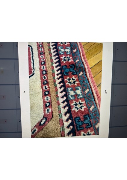 140 Cm’ye 90 cm Ölçülerinde Kökboyası El Dokuma Yün Halı