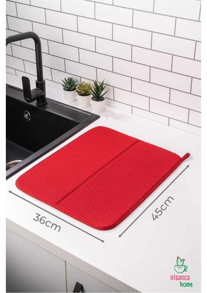 Mikrofiber Bulaşık Kurutma Matı Tezgah Üstü Kurutma Havlusu Kurutma Örtüsü Süper Emici Bulaşıklık fırsatları