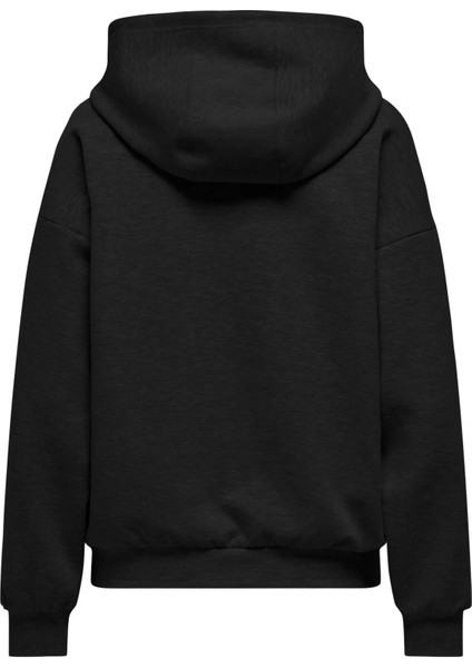 Kadın Kapüşonlu Basic Siyah Sweatshirt - 15355809 fiyatları