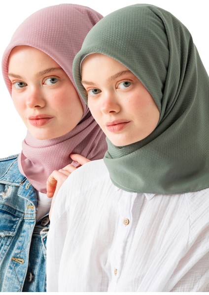 2 Adet Soft Pamuk Jakarlı Eşarp – Doğal Dokulu, Hafif ve Nefes Alan Kumaş- Bambu Kraş Eşarp Yumuşak Dokulu Düz Renk Eşarp, Tesettür Eşarp