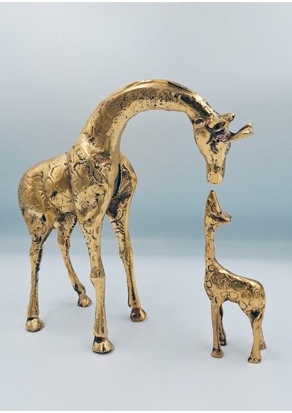 Pirinç Zürafa ve Yavrusu (El Yapımı Ağır Üründür) fiyatları