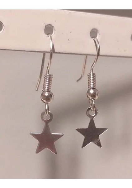 Yıldız Küpe, Pinterest Küpe, Pirinç Kaplama Küpe