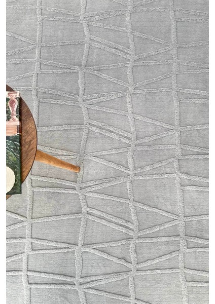Verona Iskandinav Dokuma Bukleli Premium Gri Puffy Peluş Yolluk Koridor Halısı Salon Halısı modelleri