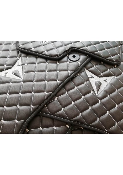 Cupra Leon 1,5 Etsı Uyumlu 2023-2024 Baklava Desen Gri Dikişli Deri Oto Paspas Takım 5 Li Set modelleri