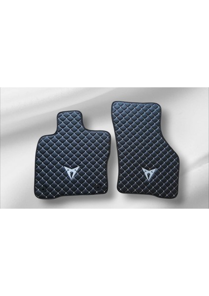 Cupra Leon 1,5 Etsı Uyumlu 2023-2024 Baklava Desen Gri Dikişli Deri Oto Paspas Takım 5 Li Set fırsatları