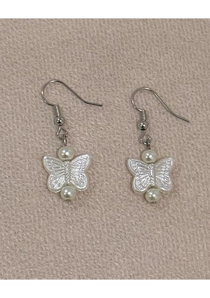 Kelebek ve Inci Küpe, Pinterest Küpe