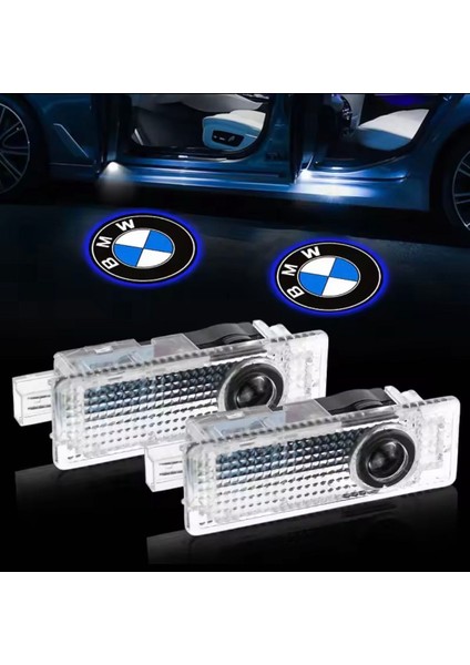Bmw Ile Uyumlu Kapı Altı Işık Aydınlatma 2'li Set Soketli Projettör