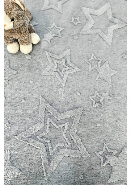 Stary Iskandinav Dokuma Bukleli Premium Gri Puffy Peluş Çocuk Halısı fiyatları