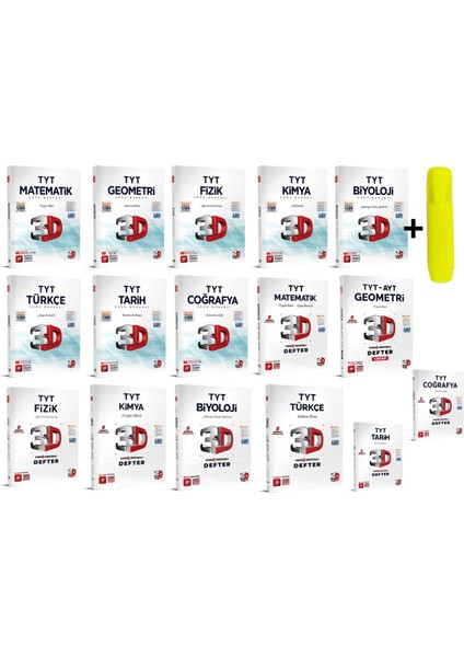 Tyt Tüm Dersler Defter Soru Seti 16 Kitap