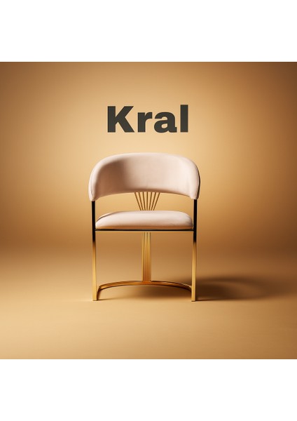 Kral 2’li Sandalye Seti — Metal Ayaklı, Beyaz fiyatları