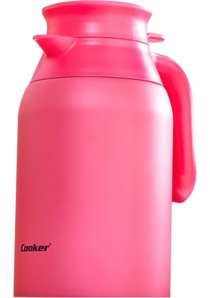 Akıllıelma-Cooker 2l Çelik Termos CKR2089 Pembe