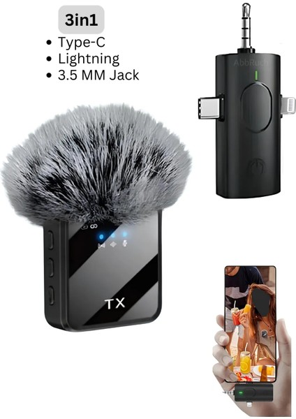 F11-2(ADET) Kablosuz Profesyonel Yaka Mini Mic Tak ve Çalıştır Canlı Yayın Vlog Kablosuz Çift Verici Mikrofon