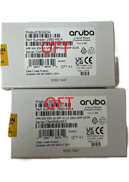 Hpe Aruba Ion S0G20A 1g Lx Sfp Lc 10KM Smf Xcvr