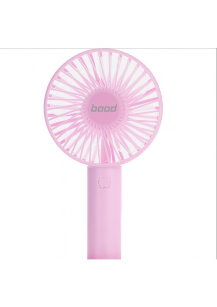 Şarjlı Fan Mini Taşınabilir El Masa Üstü 3 Kademeli Mini Vantilatör Pembe