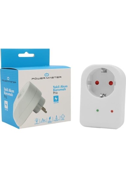 Powermaster PM-18521 Tekli 16A-3500W Akım Korumalı Priz modelleri