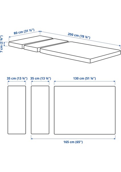Plutten Çocuk Yatağı 80 x 200 cm Beyaz Uzayabilen Süngerli Nefes Alabilen fırsatları