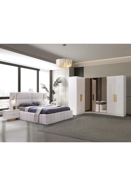 Dicle Köşe Yatak Odası Takımı %100 Mdf