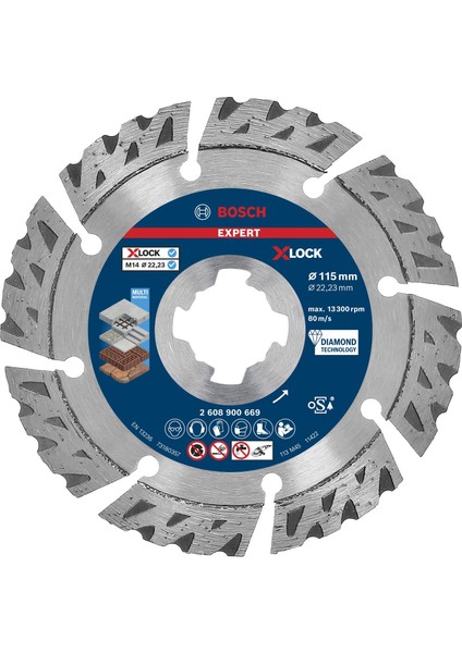 Exp X-Lock Multimaterial Elmas Kesme 115 mm fiyatları