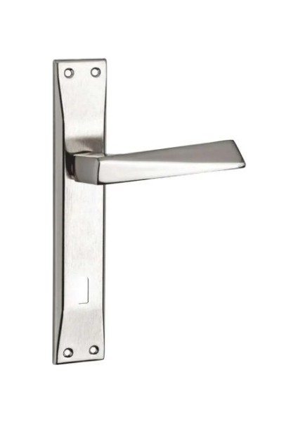 Prizma Aynalı Oda Kapı Kolu Nikel 1 Takım