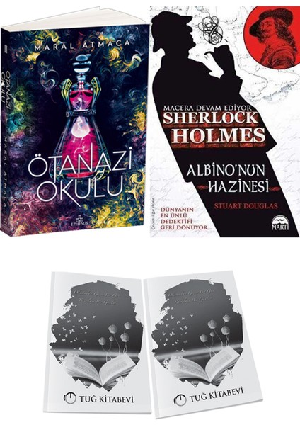 Albino`nun Hazinesi ve Ephesus Yayınları Ötanazi Okulu 2 Maral Atmaca 2li Set + Hediyeli