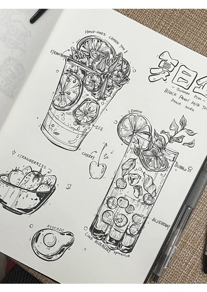 A6 + A5 – 2’li – 300 Gr/m² Amerikan Bristol – Suluboya, Guaj, Marker Uyumlu modelleri