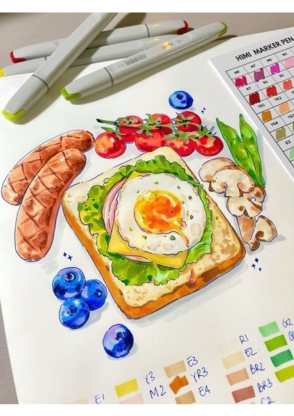 A6 + A5 – 2’li – 300 Gr/m² Amerikan Bristol – Suluboya, Guaj, Marker Uyumlu indirimleri