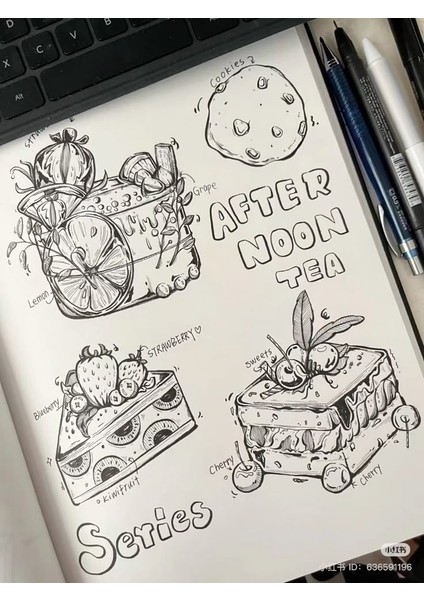 A6 + A5 – 2’li – 300 Gr/m² Amerikan Bristol – Suluboya, Guaj, Marker Uyumlu