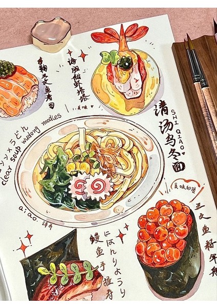 A6 + A5 – 2’li – 300 Gr/m² Amerikan Bristol – Suluboya, Guaj, Marker Uyumlu