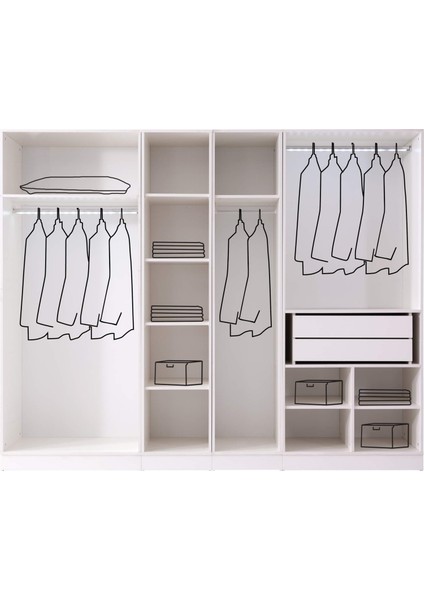 Dicle 6 Kapaklı Gardırop %100 Mdf fiyatları