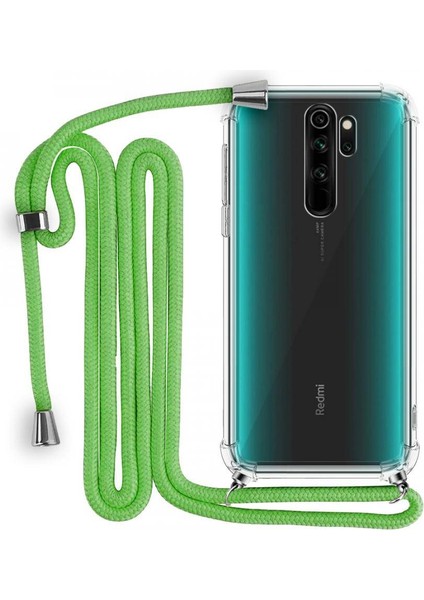 Xiaomi Redmi Note 8 Pro Boyun Askılı Şeffaf Tank Kılıf