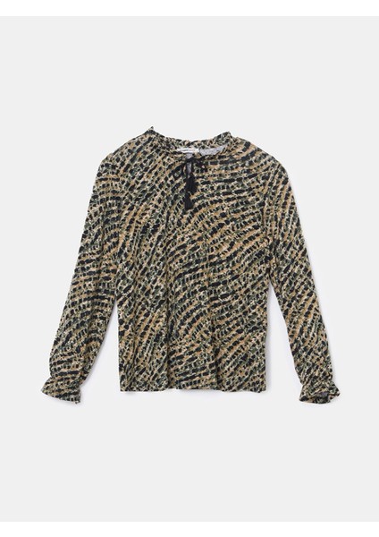 Lcw Grace Karişik Bağlamalı Yaka Etnik Desenli Bluz indirimleri