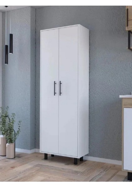 6 Raflı 2 Kapaklı Çok Amaçlı Dolap – Beyaz fiyatları