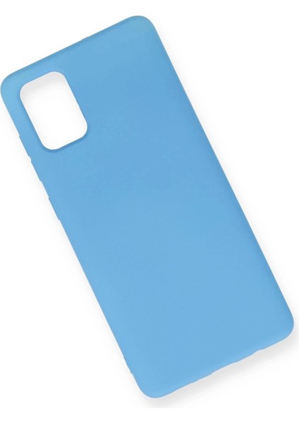 Samsung Galaxy A71 Kılıf Nano Içi Kadife Silikon - Mavi modelleri