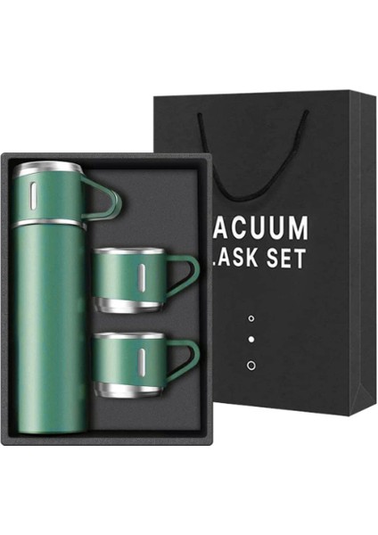 500ML Paslanmaz Çelik Bardaklı Termos Çift Katmanlı Termos Bardak Mug Araç Kahve Çay El Termosu fiyatları