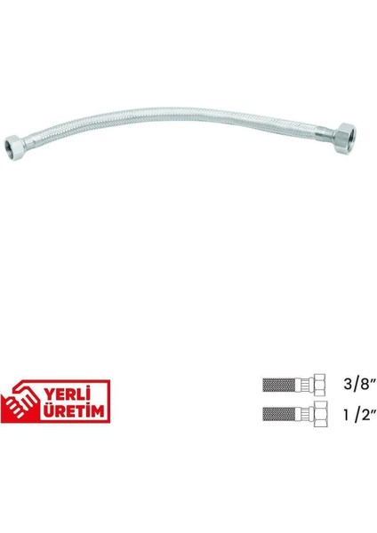 Bağlantı Hortumu 3/8'1/2 70 cm