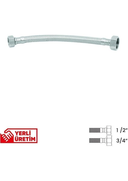 Bağlantı Hortumu 1/2' ' -3/4' 90 cm