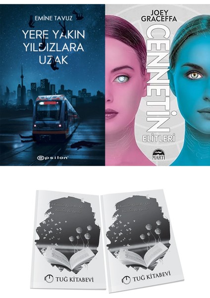 Cennetin Elitleri ve Epsilon Yayınevi Yere Yakın Yıldızlara Uzak Emine Tavuz 2li Set + Hediyeli