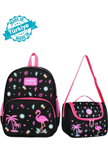 Lisanslı Kombin Anaokul Sırt Çantası ve Termal Beslenme Çantası Ana Okul
