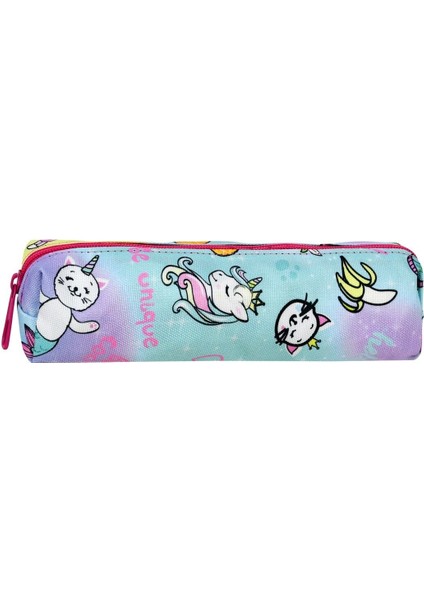 Çekçekli 3'lü Okul Seti, Unicorn Desenli Ilkokul Çantası + Beslenme Çantası + Kalemlik