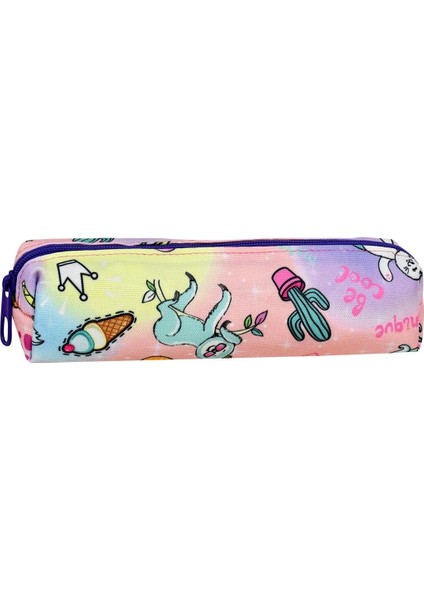 Çekçekli 3'lü Okul Seti, Unicorn Desenli Ilkokul Çantası + Beslenme Çantası + Kalemlik