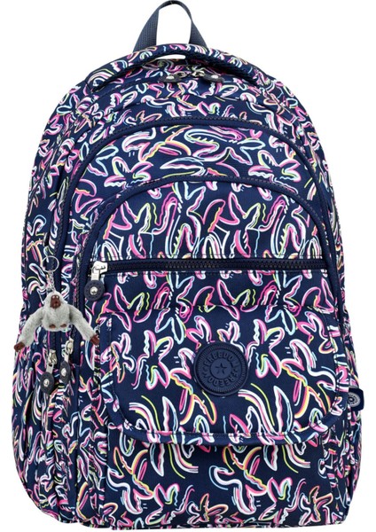 Mega Lüx Desenli Orta Boy Sırt Çantası, Maymun Anahtarlık Hediyeli fiyatları