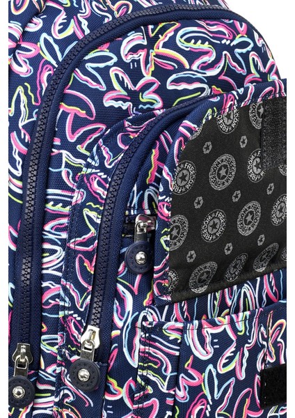 Mega Lüx Desenli Orta Boy Sırt Çantası, Maymun Anahtarlık Hediyeli modelleri