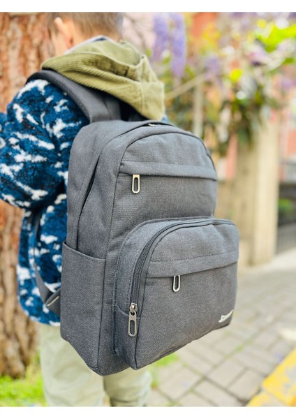 Laptop Bölmel I ( 7 Bölmeli ) Unisex Kanvas Okul Çantası fiyatları